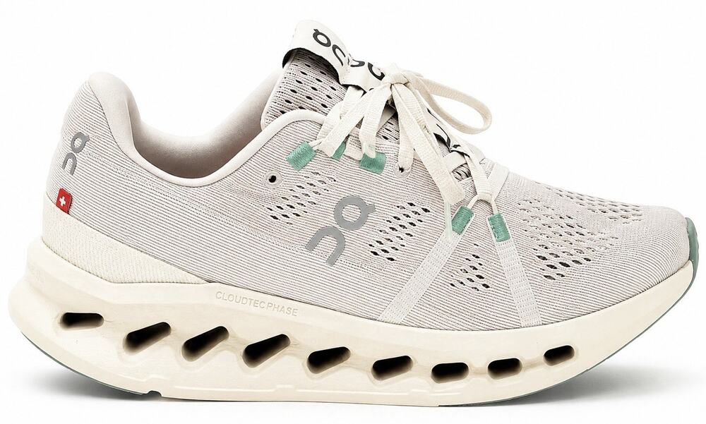 On Cloudsurfer CloudTec Phase Women’s Running/Walking Shoes Size 6 White Sneaker